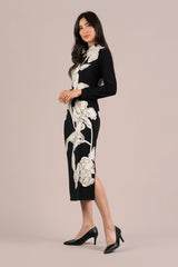 Echo Dress, Placement Print