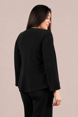 Soffio Crepe Coach Cardigan