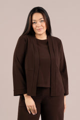Soffio Crepe Coach Cardigan