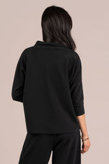 Soffio Crepe Slouch Sweatshirt