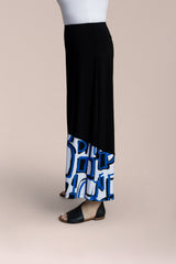 Wide Leg Crop, Blocked Print
