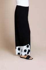 Wide Leg Crop, Blocked Print