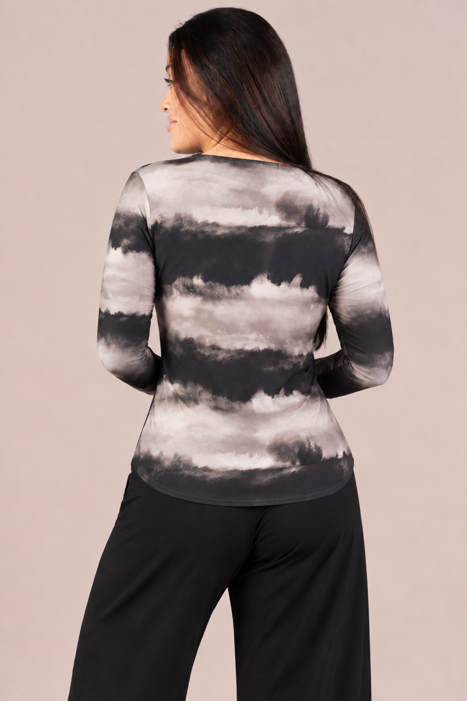 Go To Classic T Relax Short Print 3/4 Sleeve