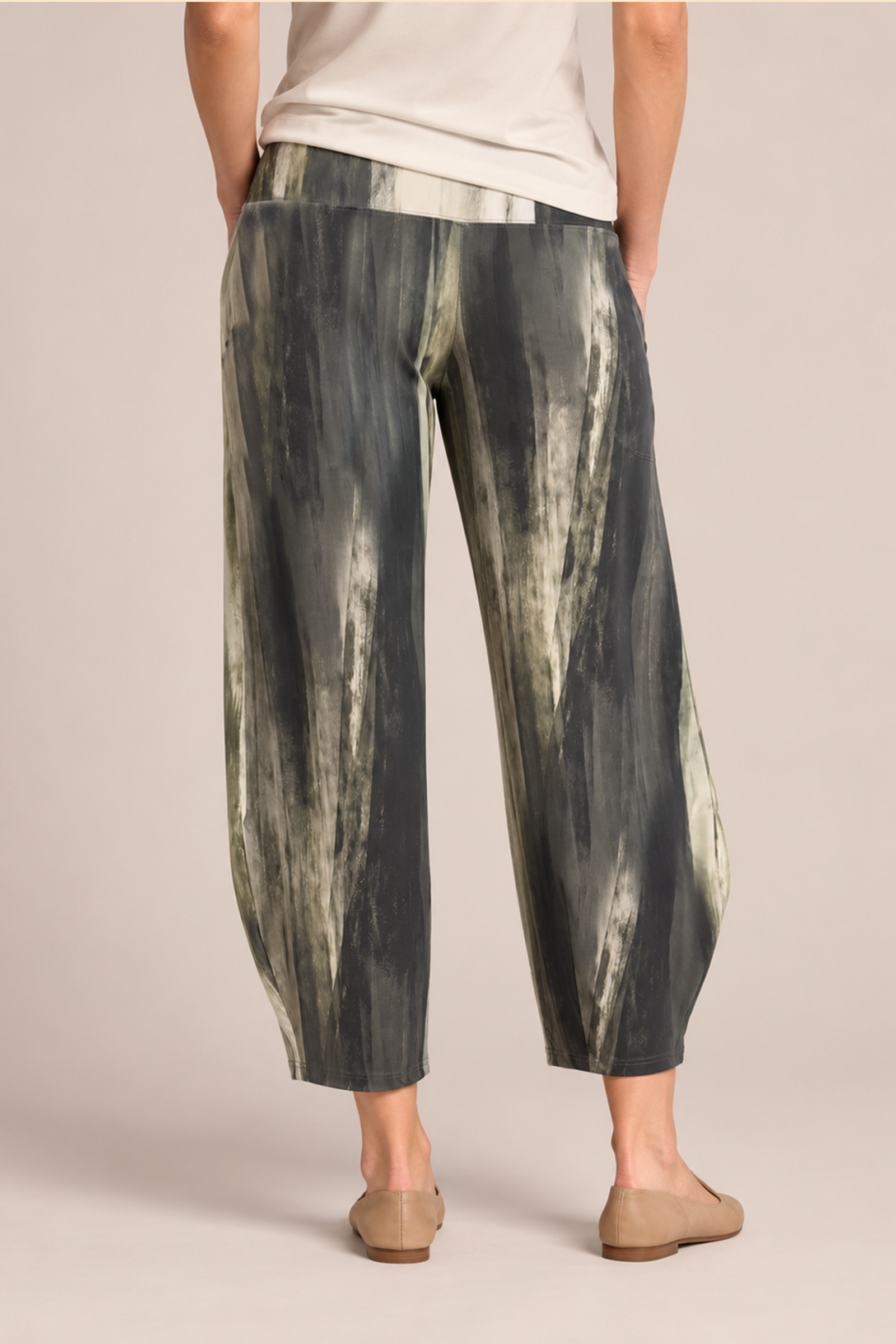 Narrow Lantern Pant Print