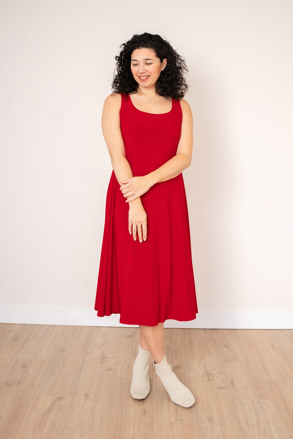 Square Neck Fit & Flare Dress | Poppy