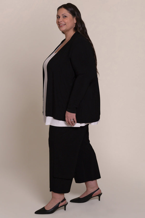 Splice Cardigan Plus | Black