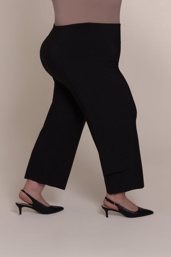 Splice Double-Up Pant Crop Plus | Black