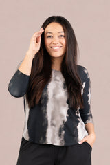 Go To Classic T Relax Short Print 3/4 Sleeve