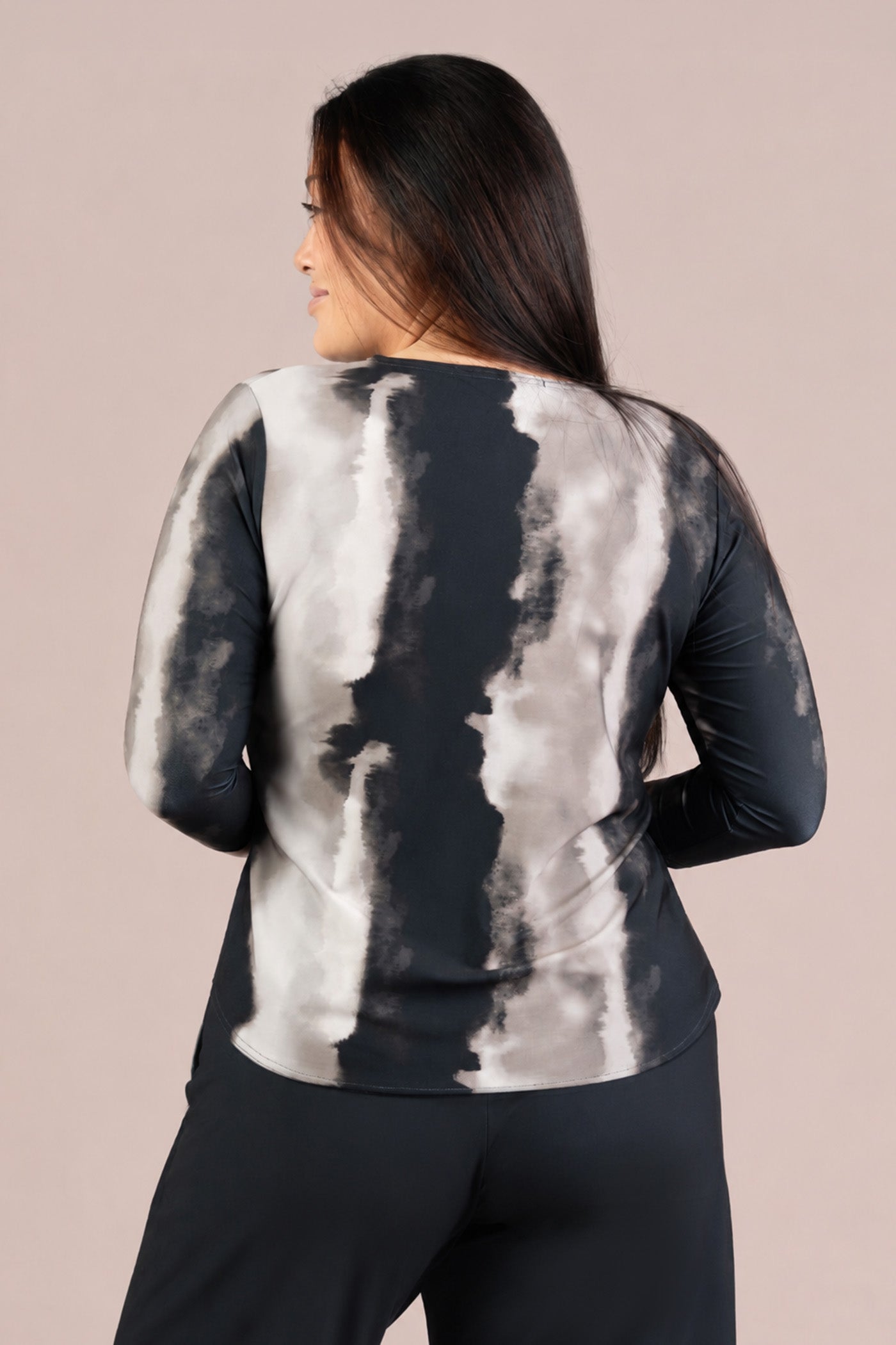 Go To Classic T Relax Short Print 3/4 Sleeve