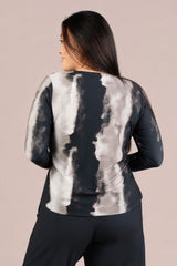 Go To Classic T Relax Short Print 3/4 Sleeve