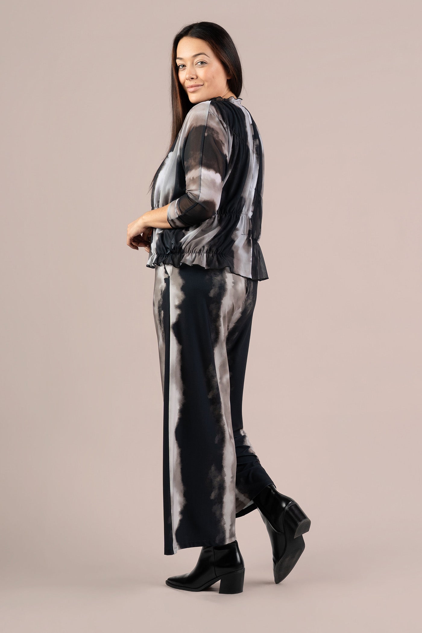 Wide Leg Trouser Print