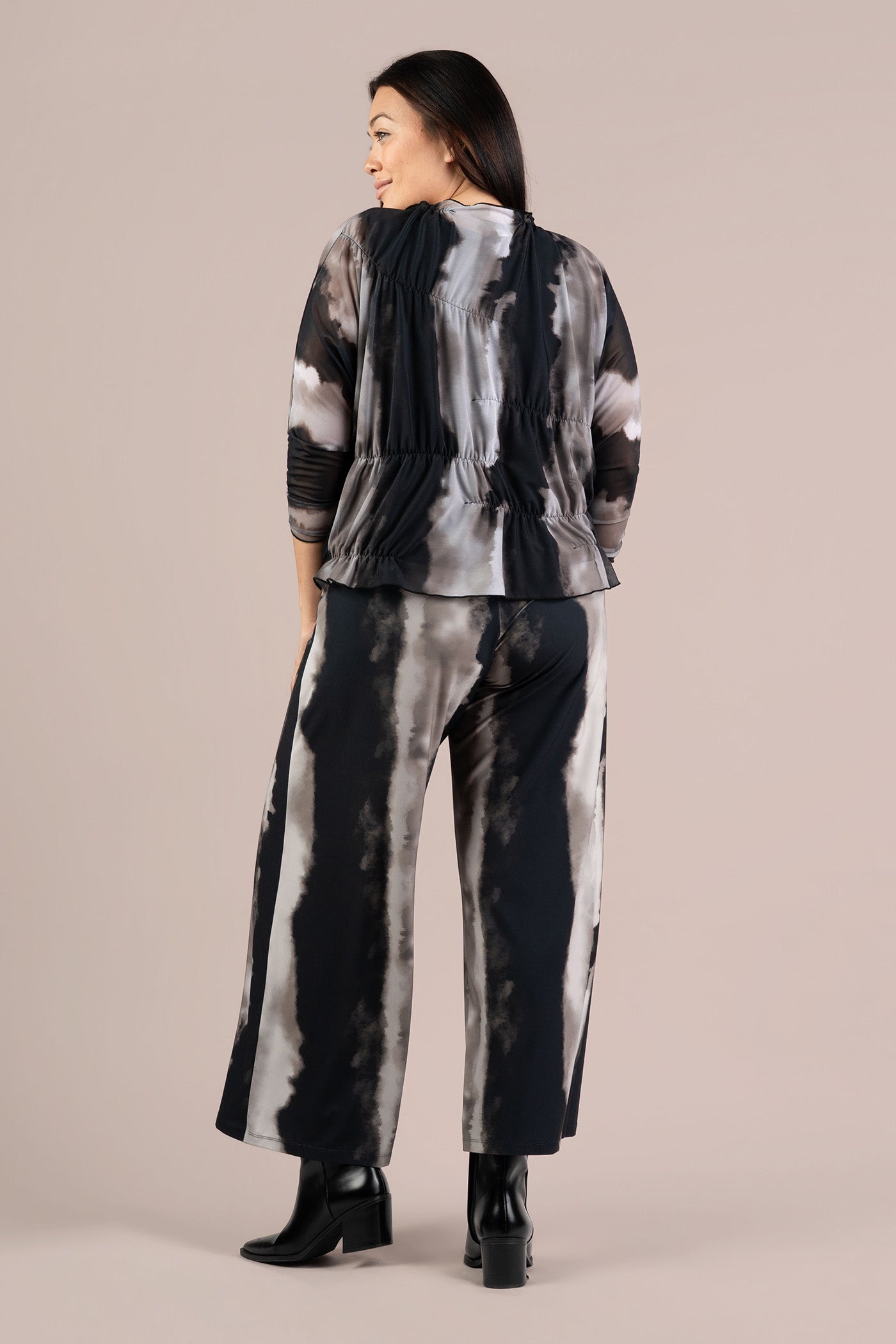 Wide Leg Trouser Print