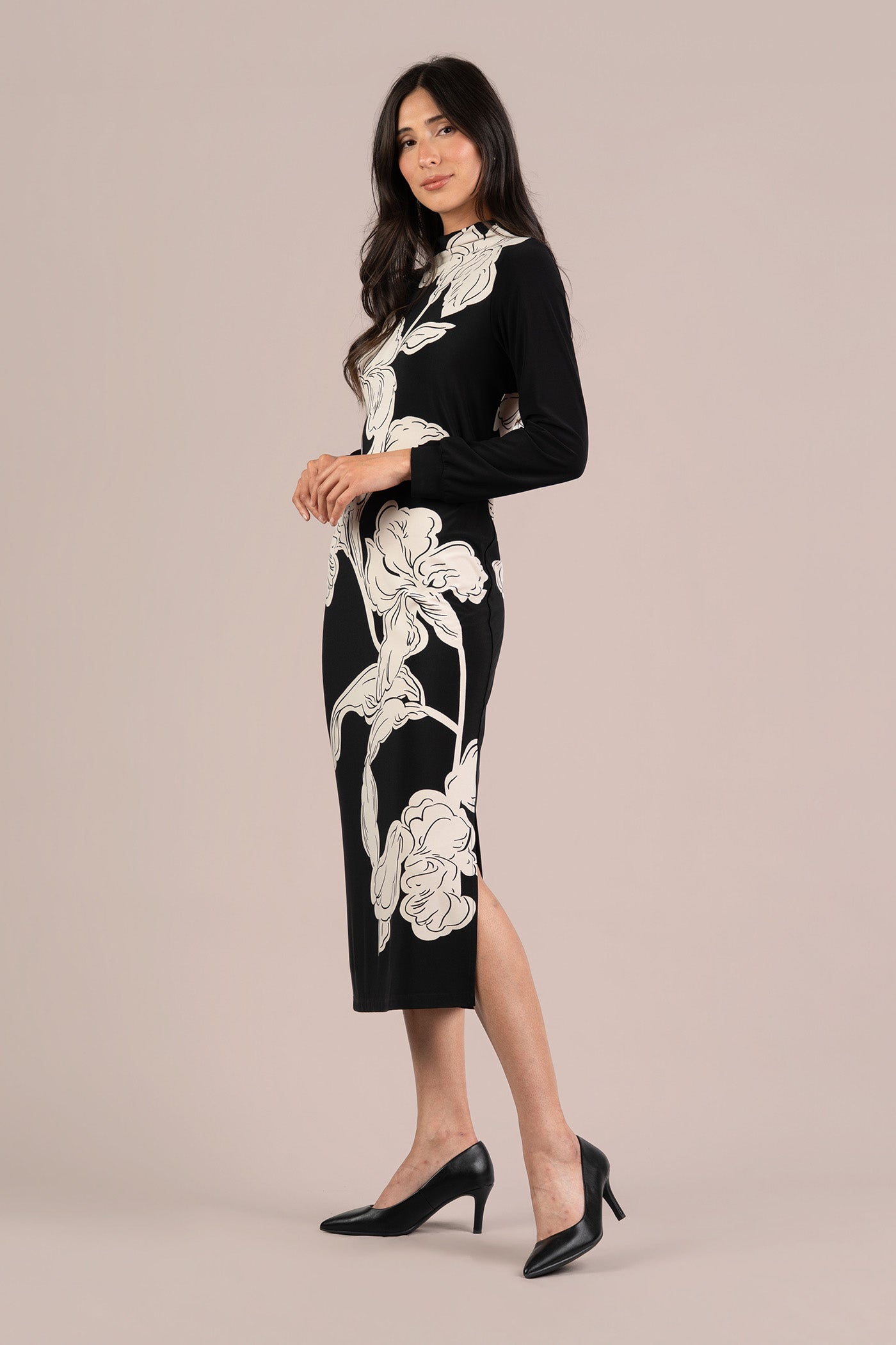 Echo Dress, Placement Print