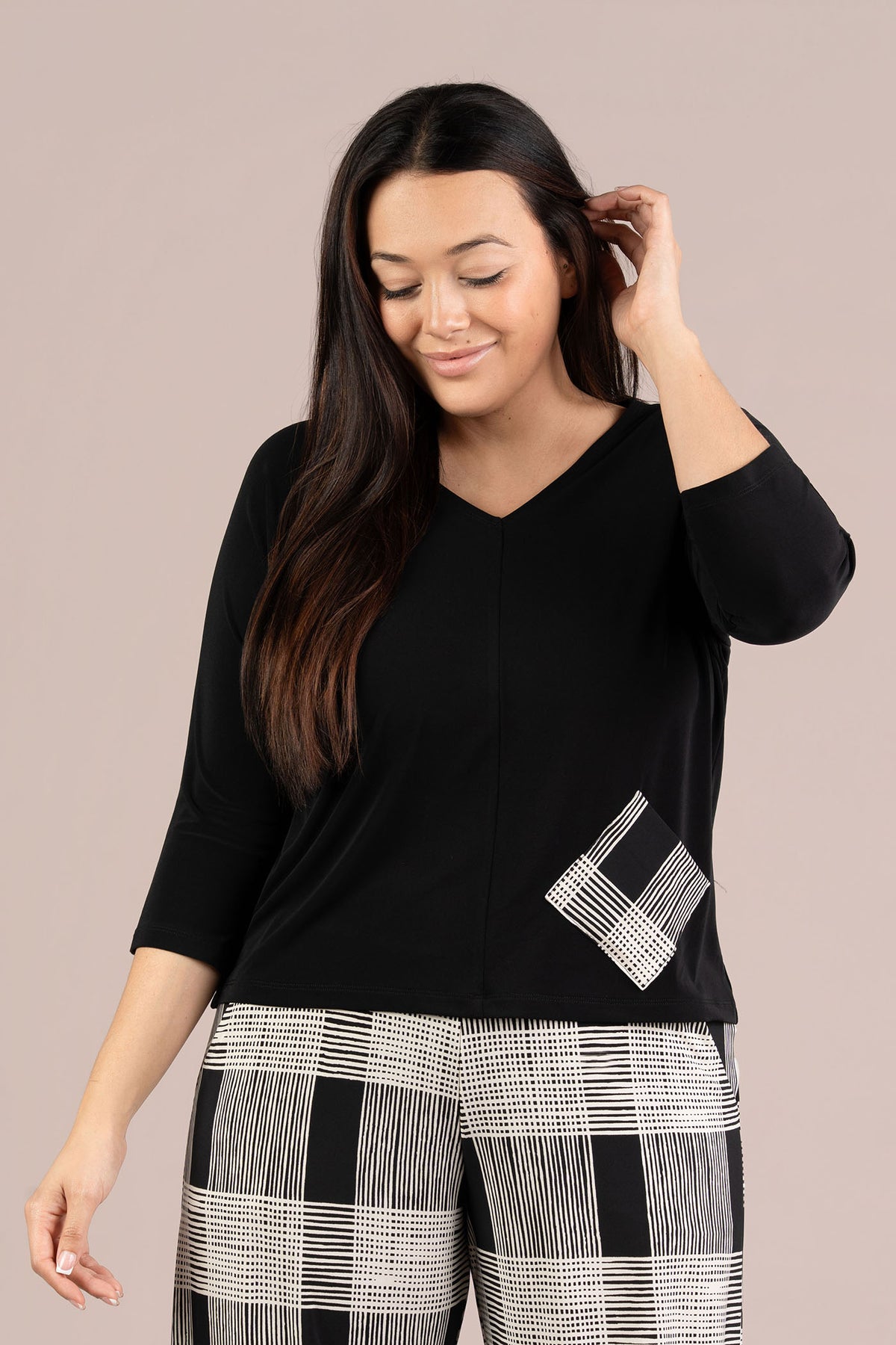 Revel Top, Print Pocket