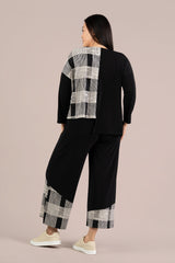 Wide Leg Crop,  Blocked Print