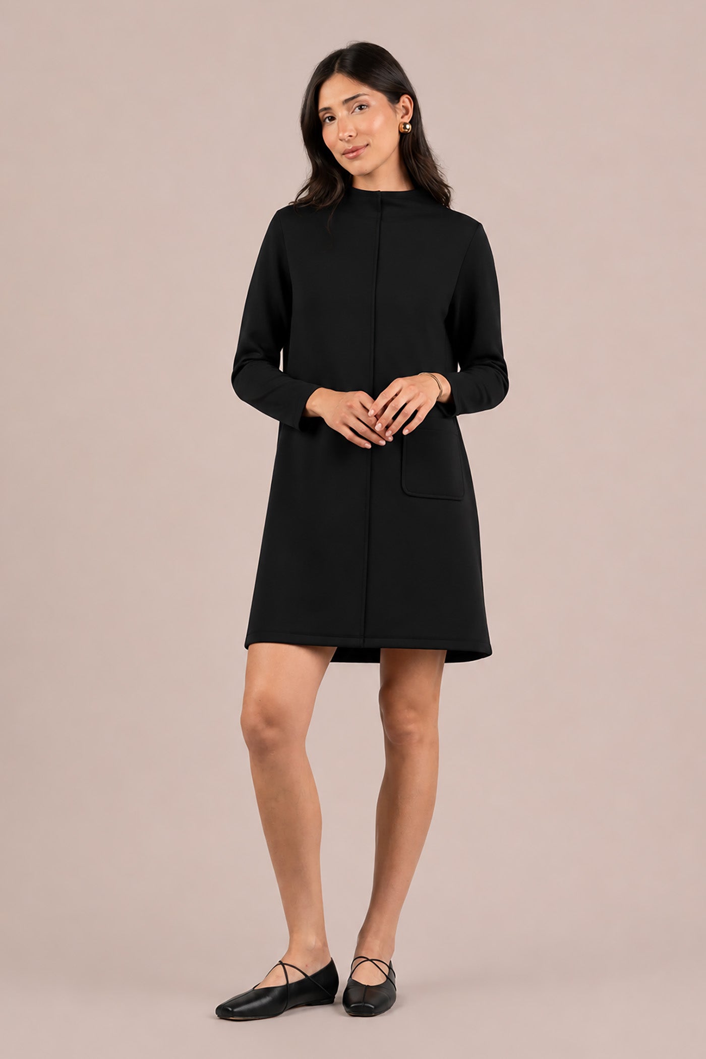 Cloud Seam Front Dress
