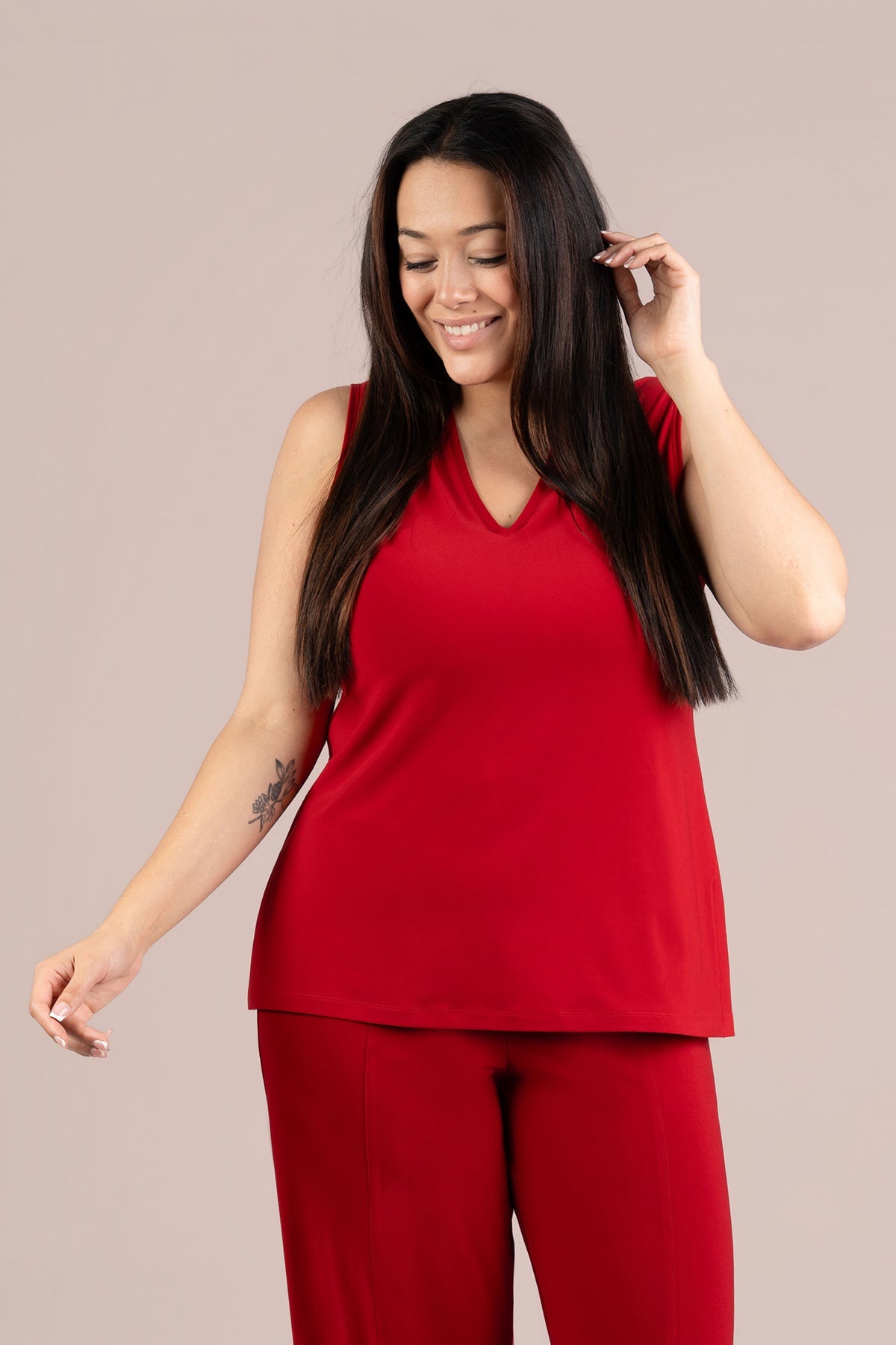 Go To Narrow V-Neck Tank
