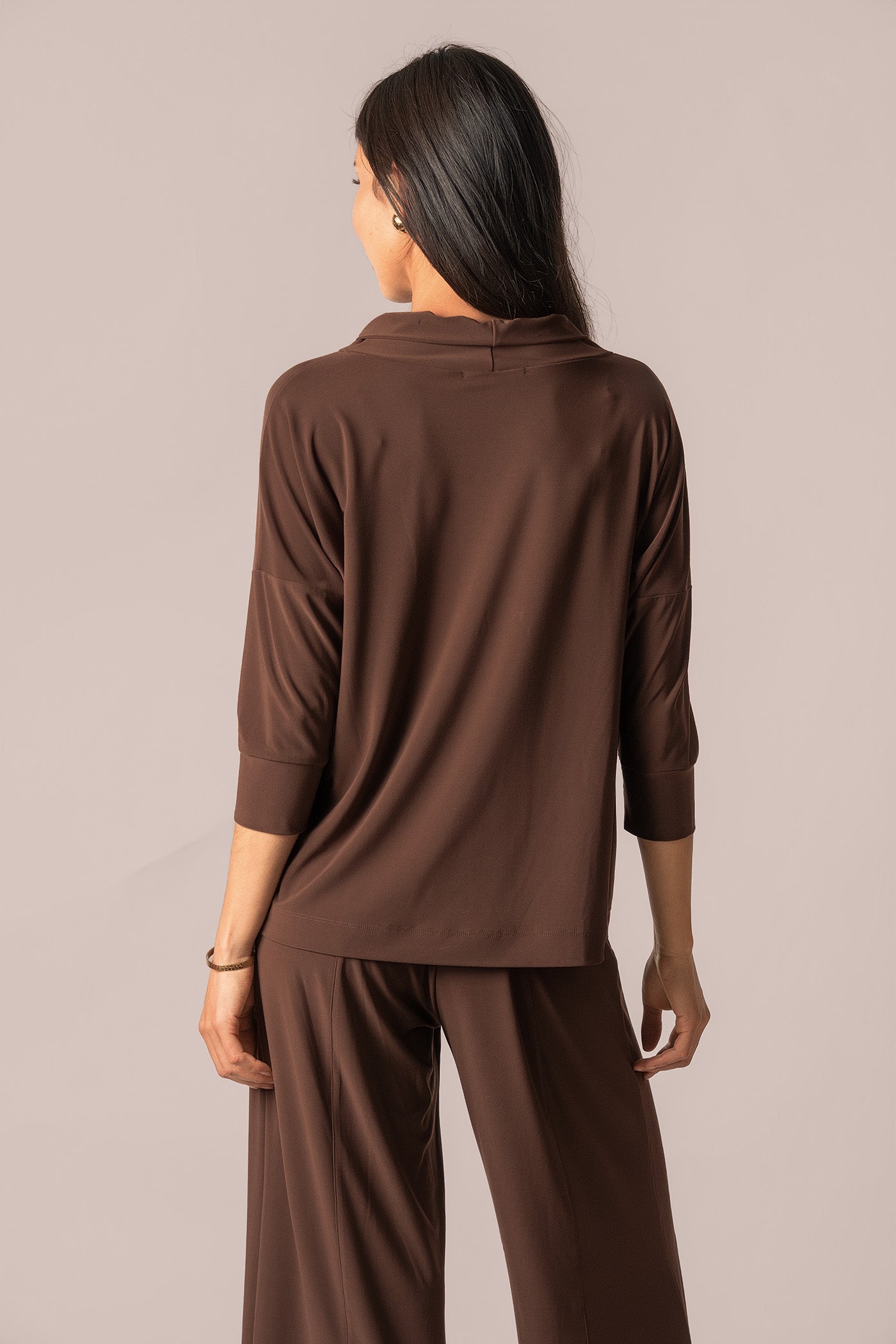 Slouch Sweatshirt No Ties, 3/4 Sleeve