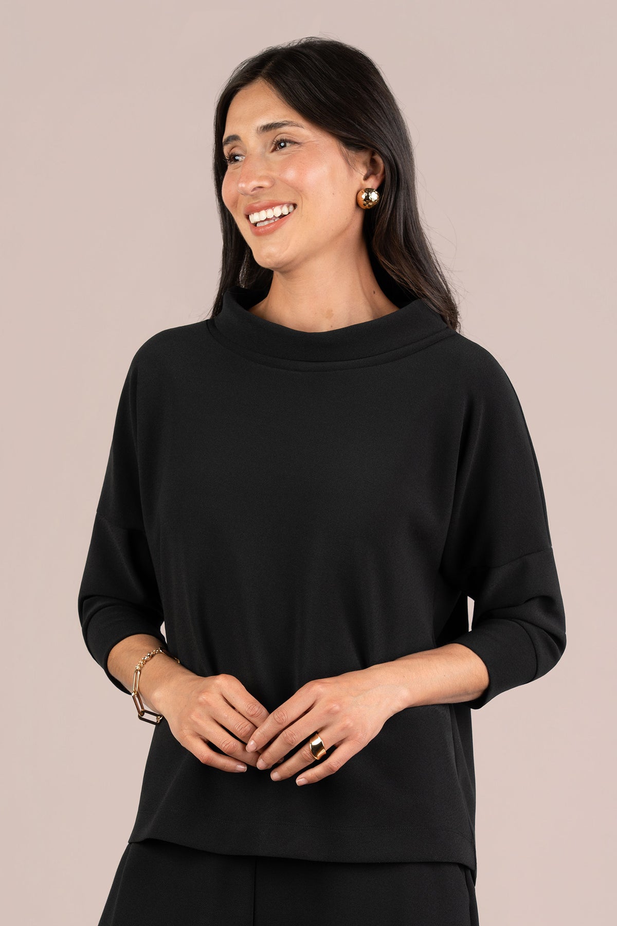 Soffio Crepe Slouch Sweatshirt