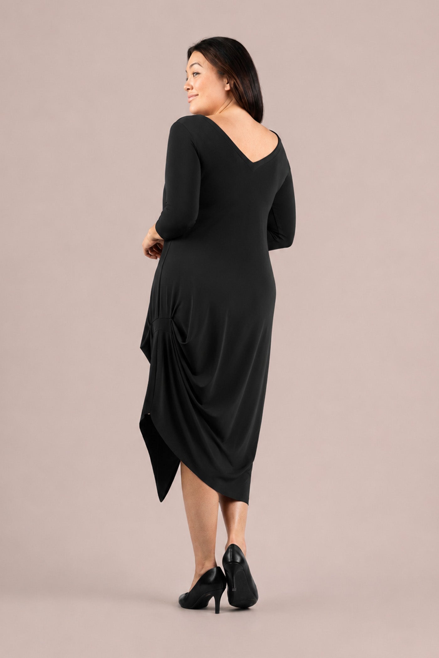 Drama Dress, 3/4 Sleeve