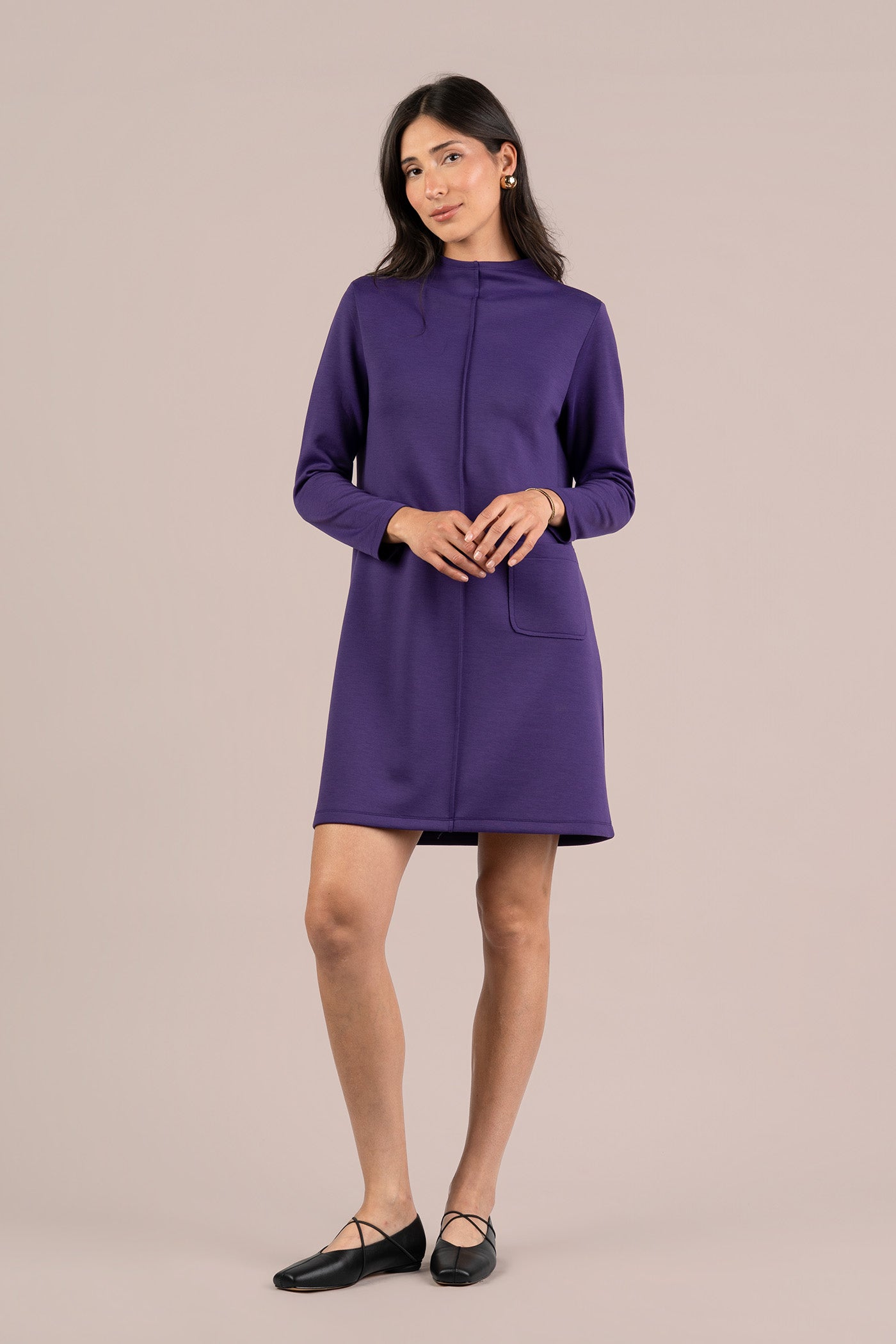 Cloud Seam Front Dress