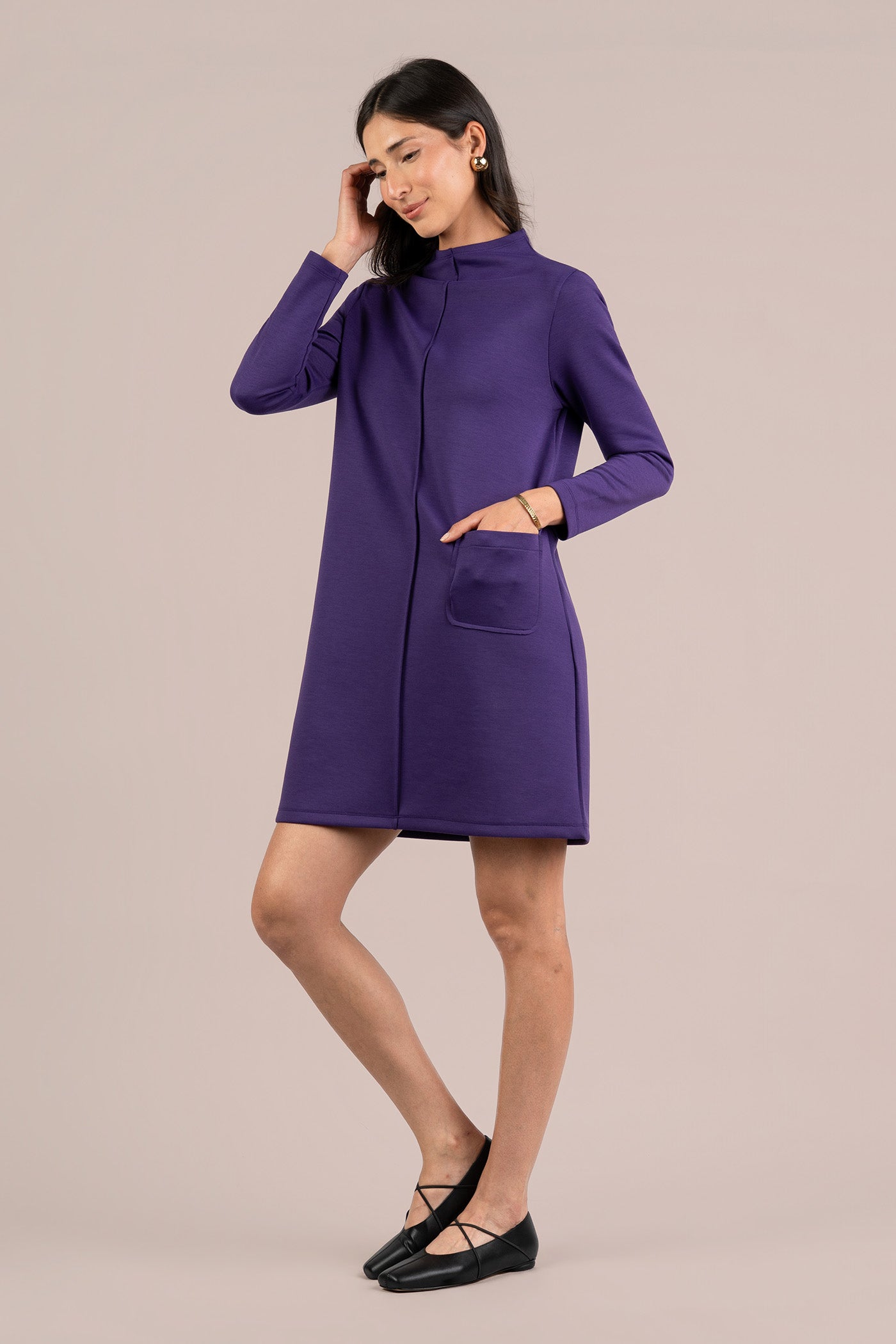Cloud Seam Front Dress