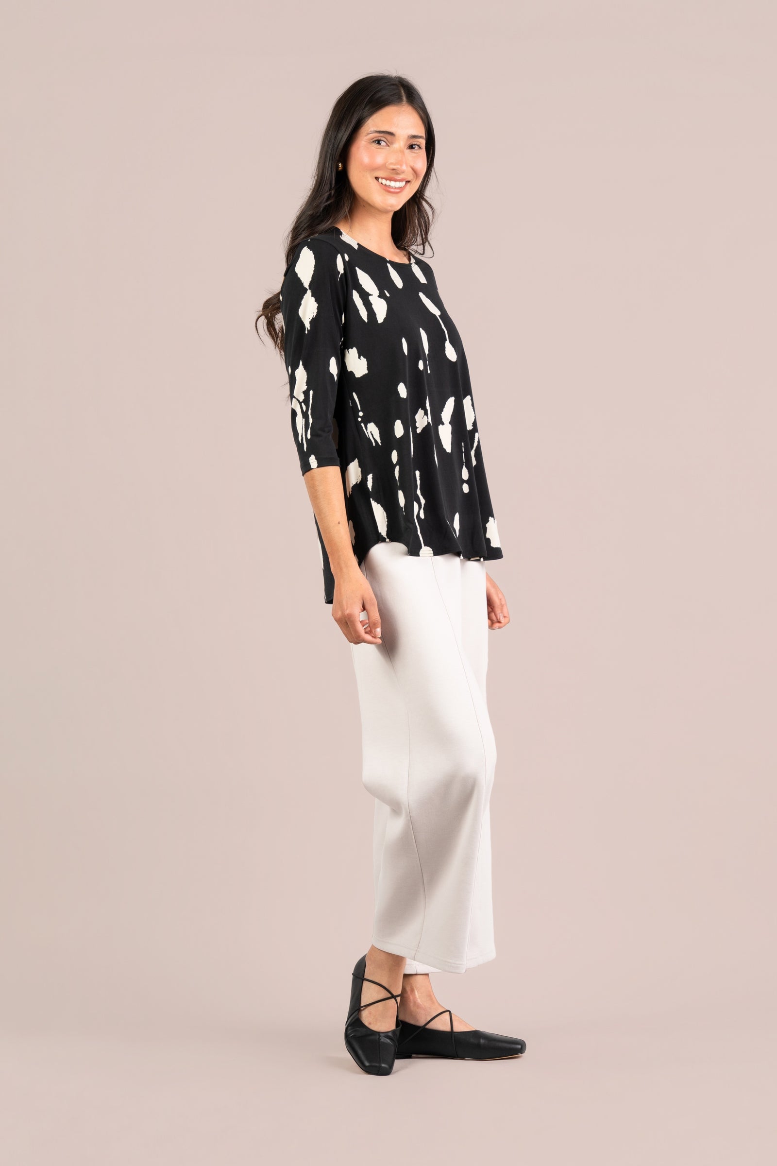 Go To Classic T Relax, 3/4 Sleeve, Print
