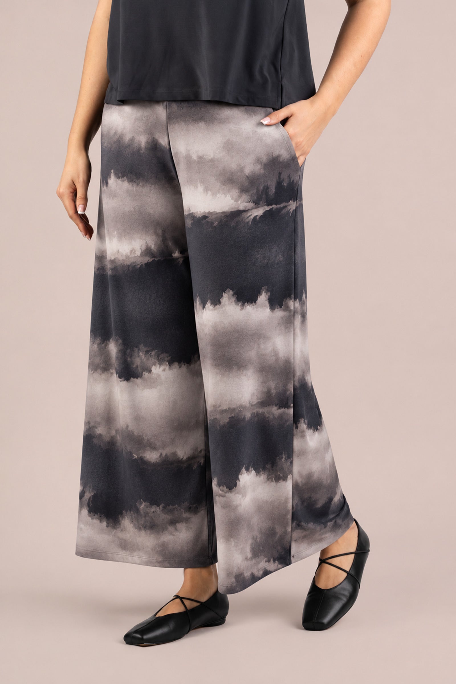 Wide Leg Trouser Print