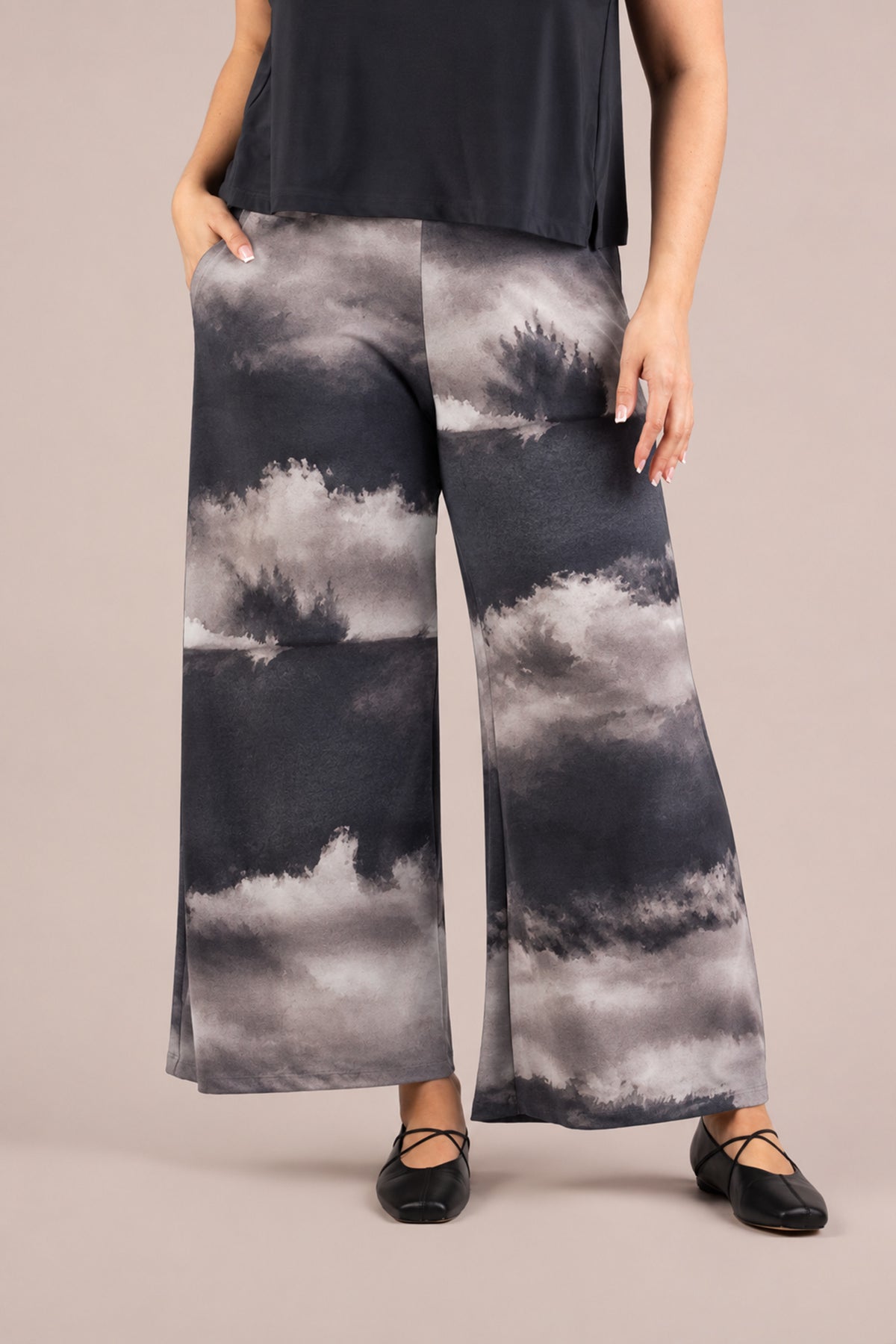 Wide Leg Trouser Print