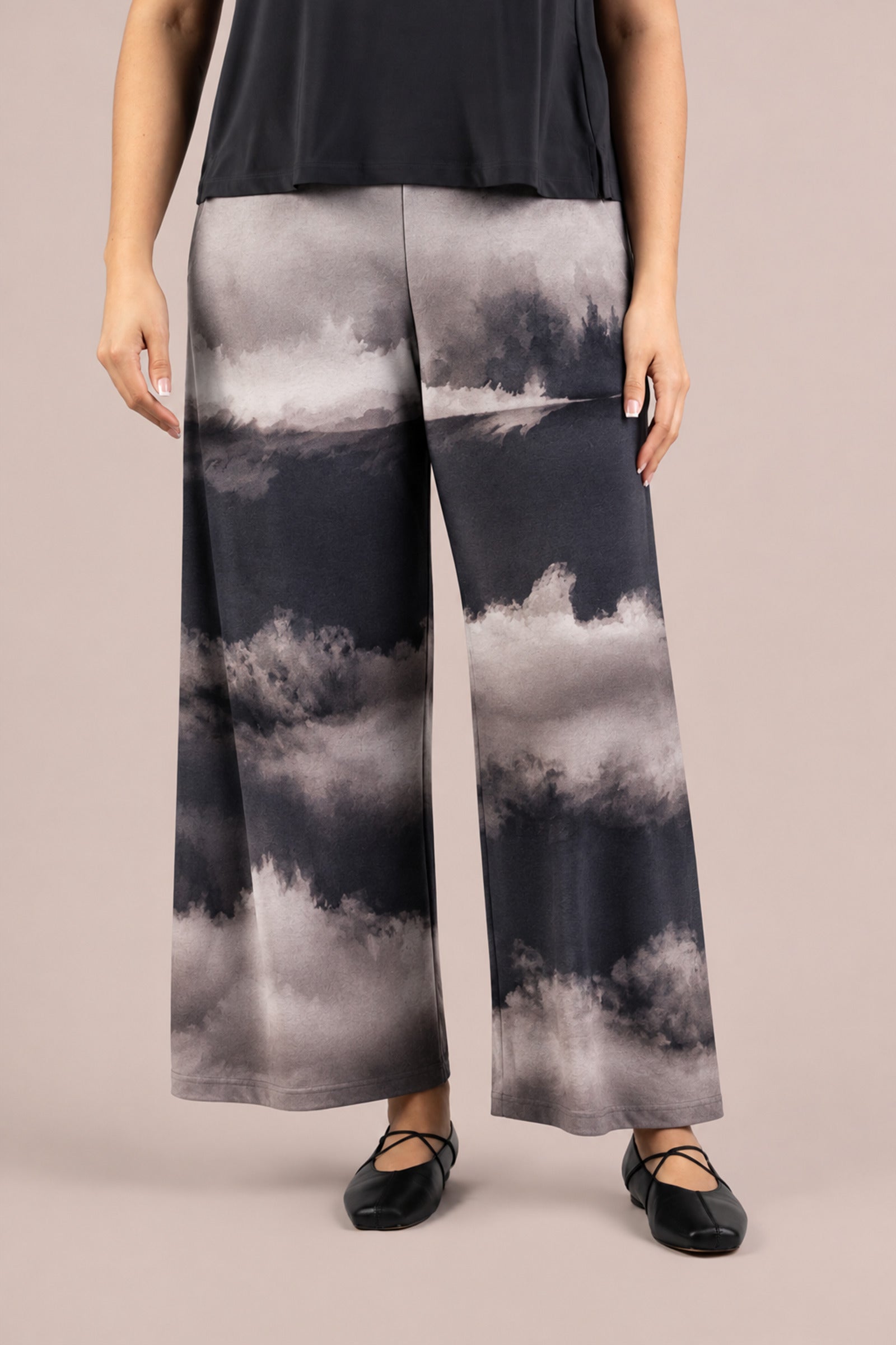 Wide Leg Trouser Print