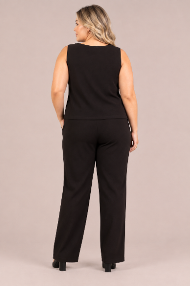 Soffio Crepe Nu Flared Shell - Plus
