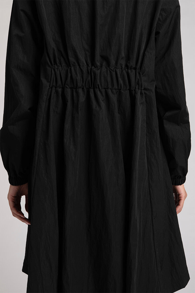Convoy Zip Front Hooded Rain Jacket | Black | Sympli US