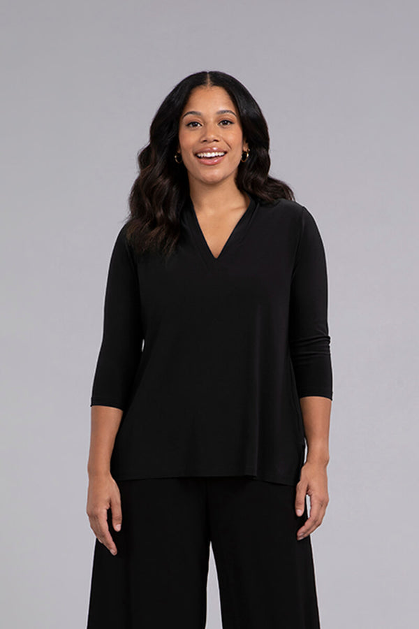 Deep V Top | Black