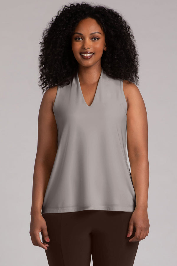 Deep V Trapeze Tank Plus | Taupe