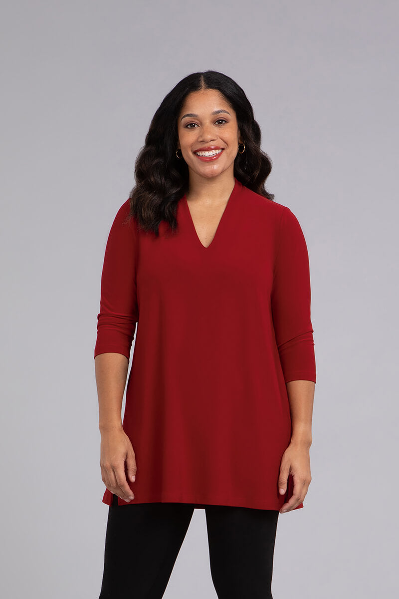 Plus size deep on sale v neck sweater