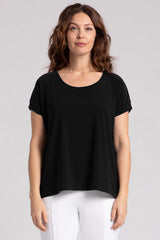 Dolman Scoop Neck Boxy Top