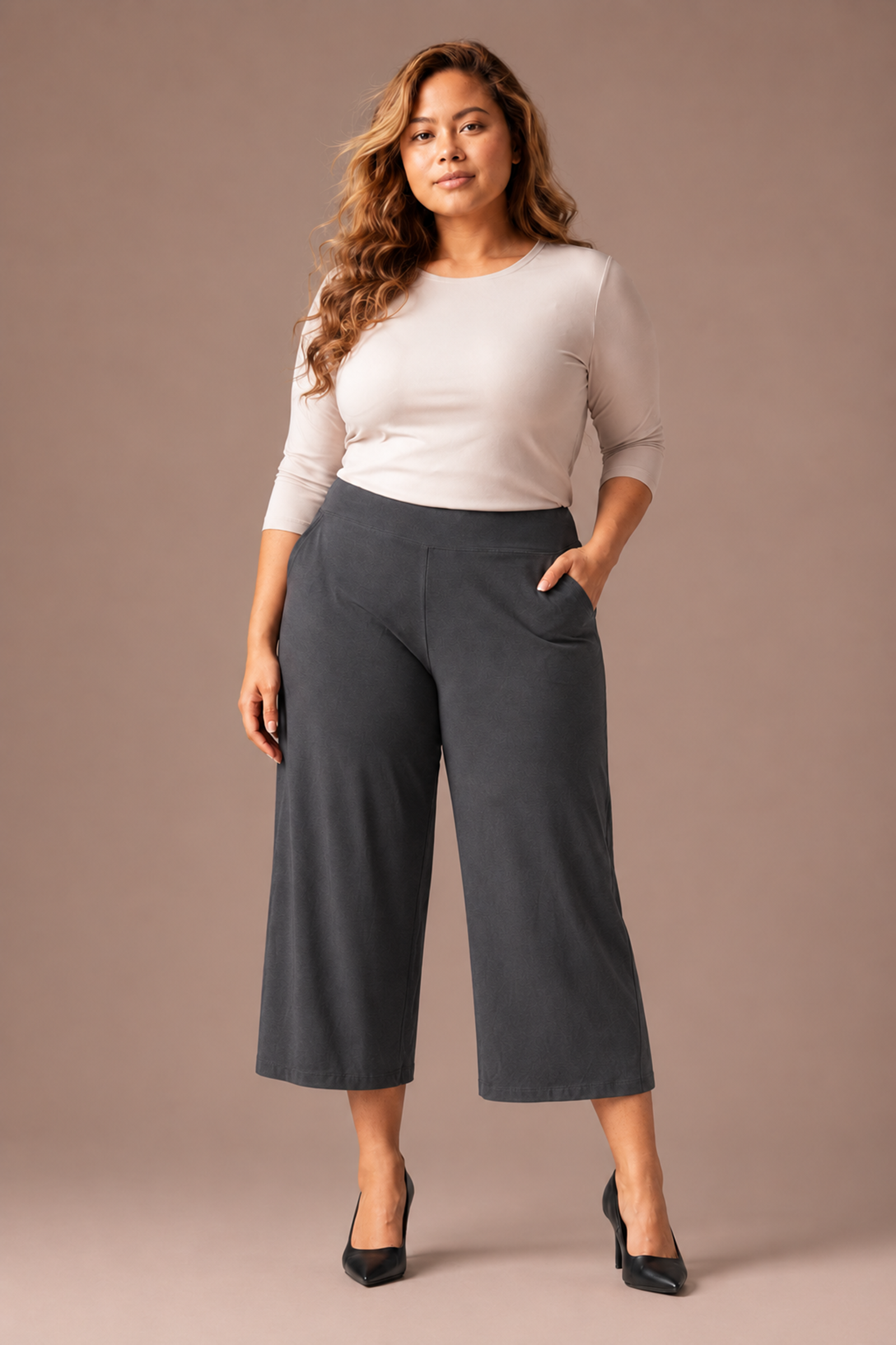 Easy Wide Leg  Crop