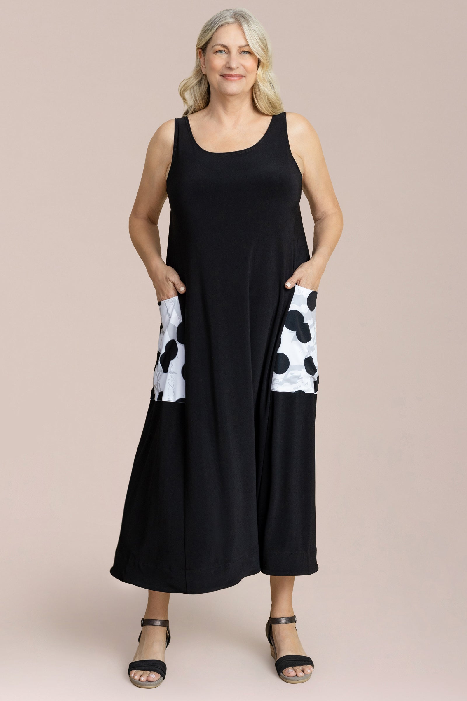 EZ Flare Dress, Print Pocket