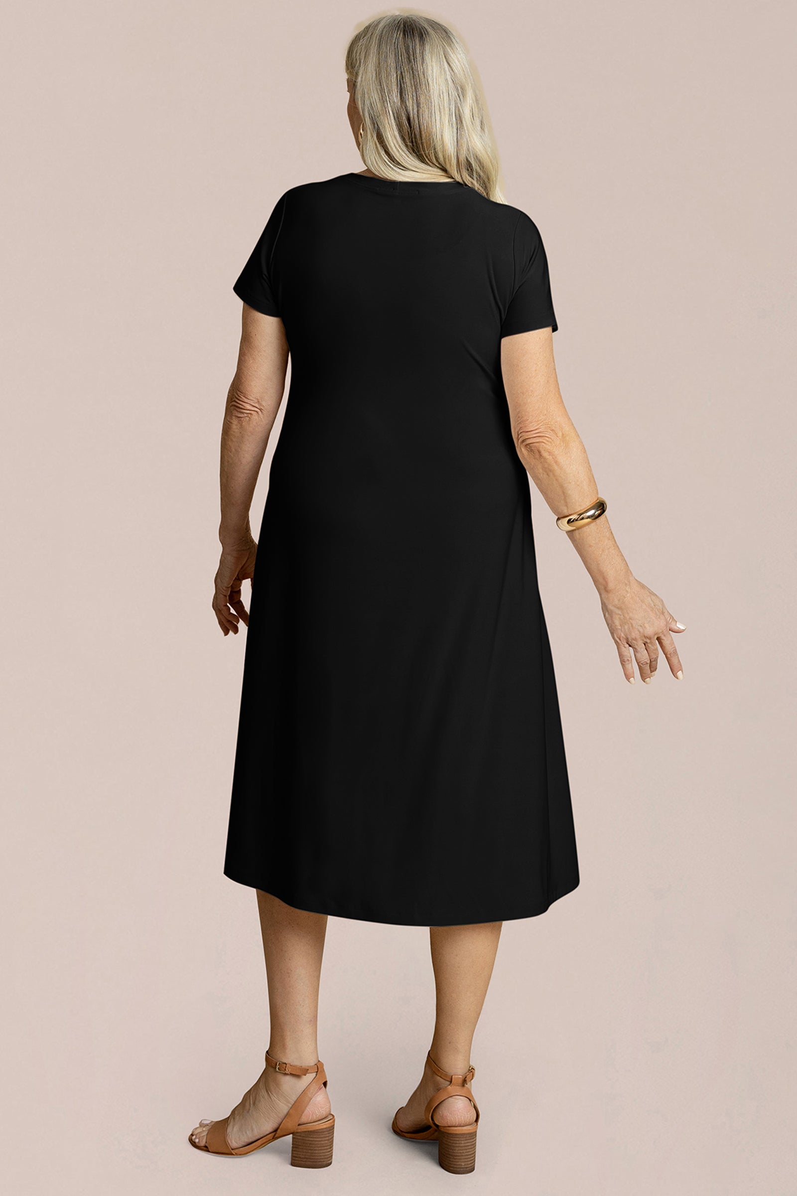 Fit & Flare Dress, Short Slv