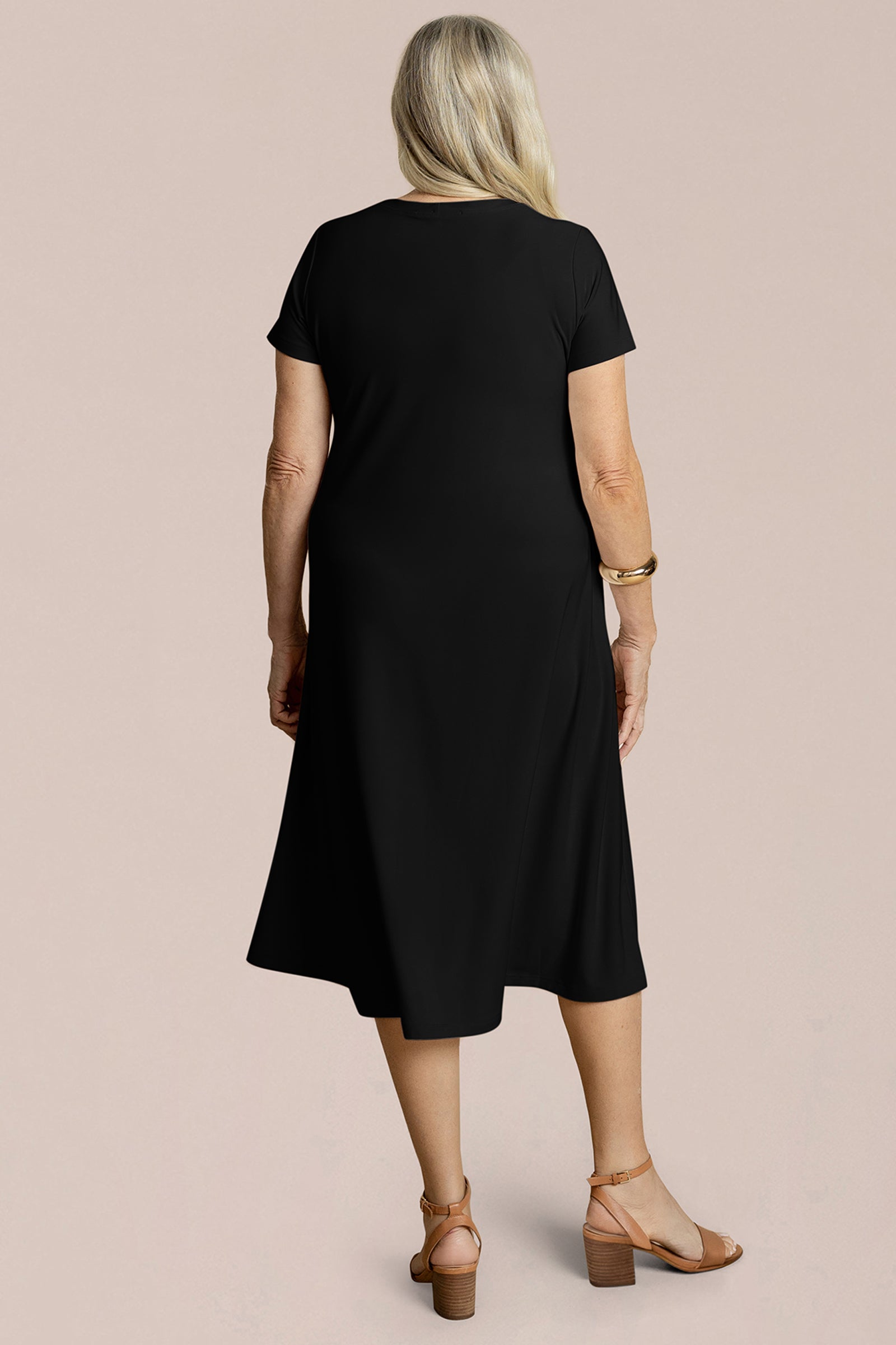 Fit & Flare Dress, Short Slv