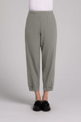 Fleece Back Jersey Half Cuff Jogger Pant