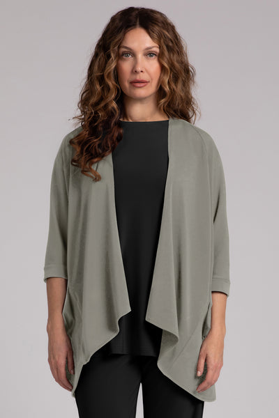 Fleece Back Jersey Matrix Cardigan