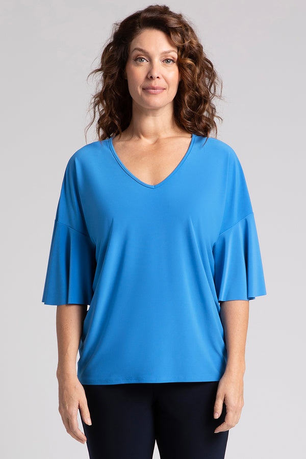 Flutter Dolman Top | Marine