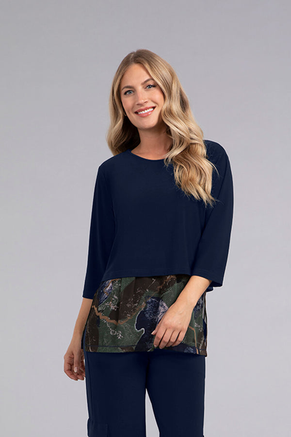 Go To Cropped T | Navy