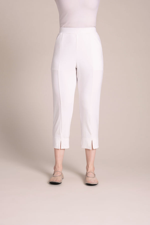 Hepburn Crop Pant | White