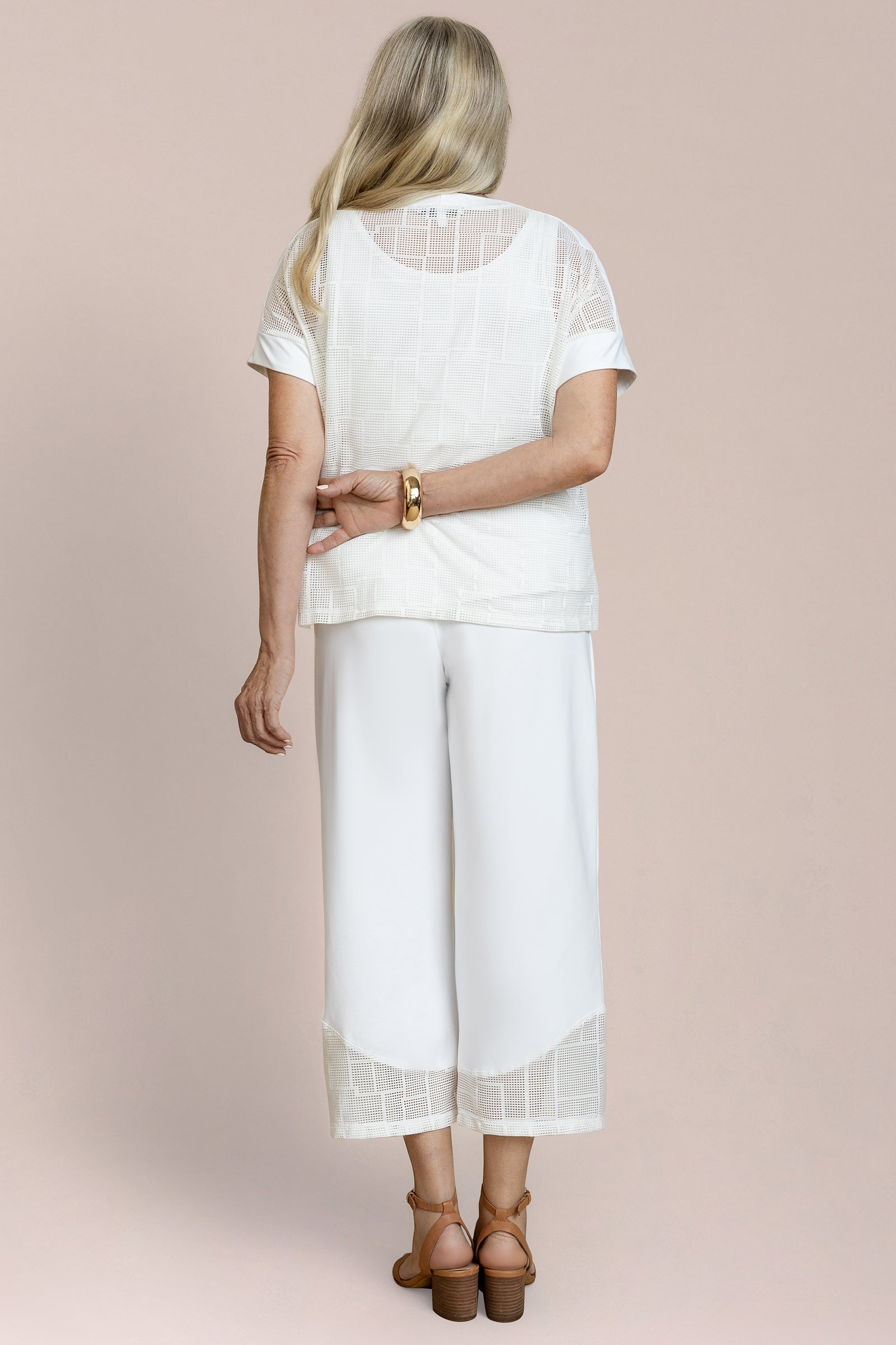 Honeycomb Mesh Boxy Top