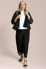 Honeycomb Mesh Mezza Luna Cardigan