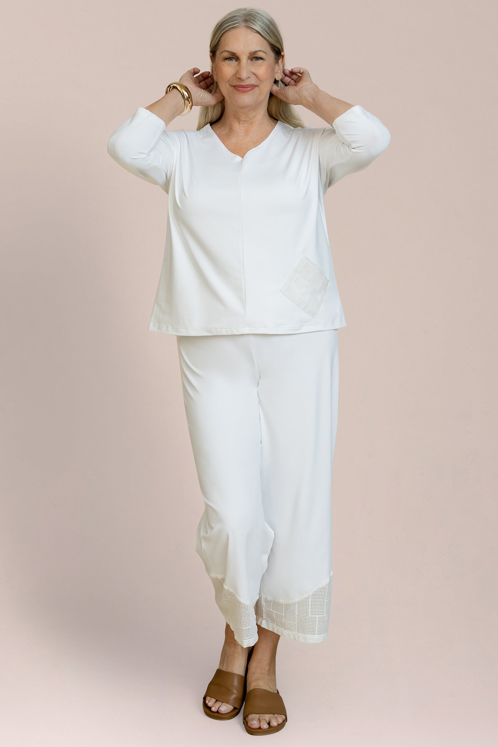 Honeycomb Mesh Mix Revel Top