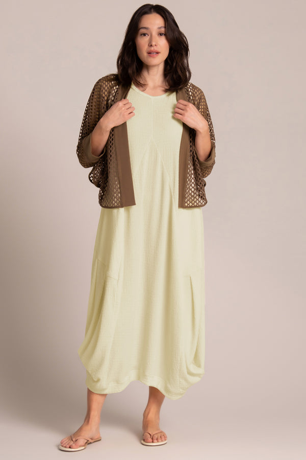 Honeycomb Shrug | Sepia