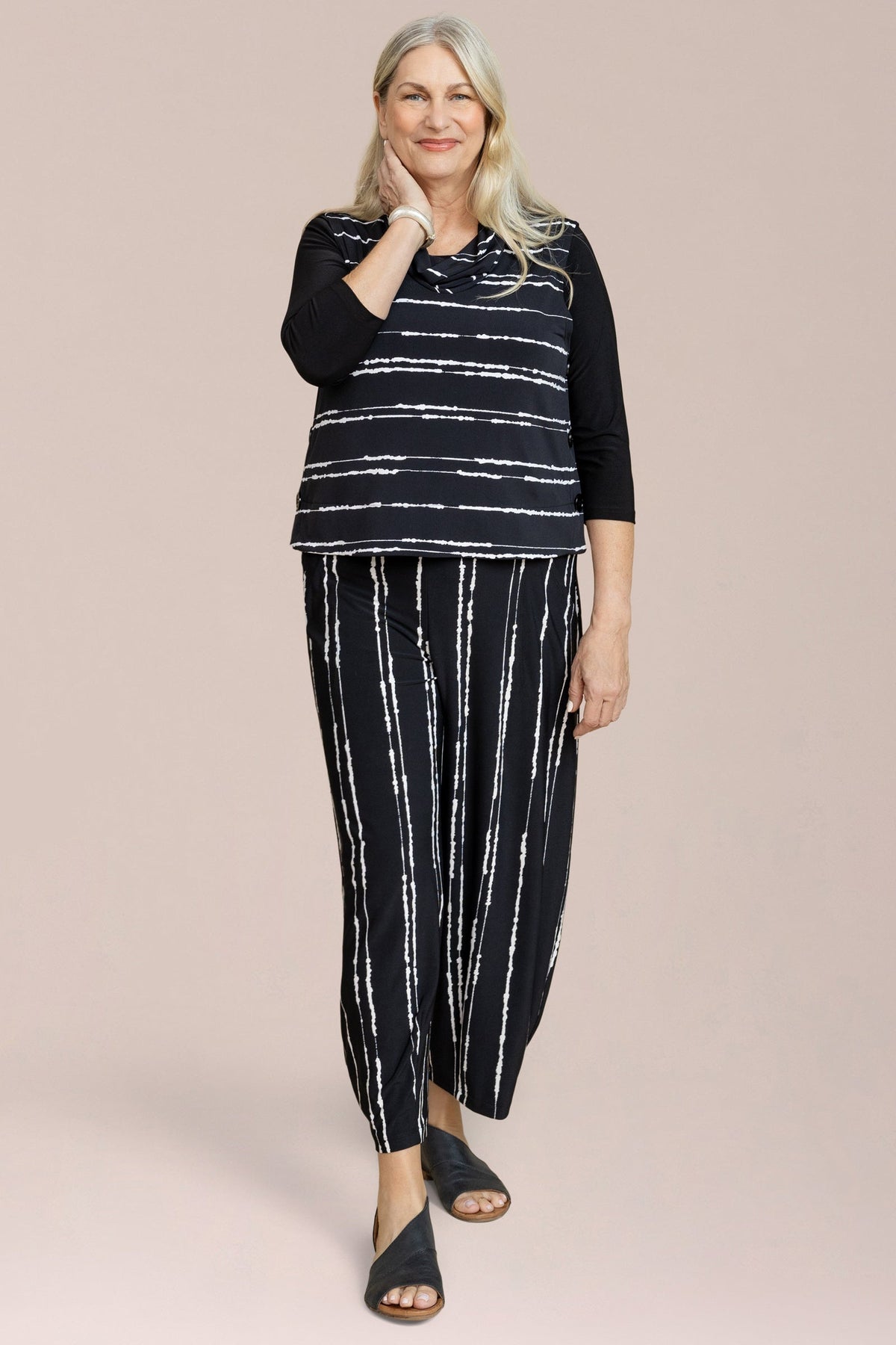 Narrow Lantern Pant Print